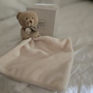 Dou Dou Compagnie France Adorable Tan Stuffed Bear with Blanket Lovey
